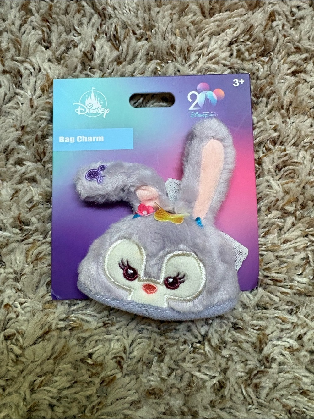 Disney Lavender Bunny Bag Charm - Accessories